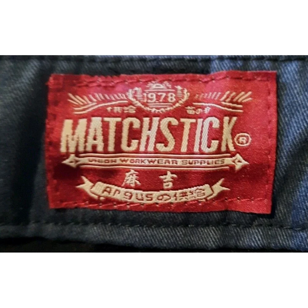 Matchstick Black Cargo Pants Mens Multi Pocket Gorpcore Utilitarian Skate L/32